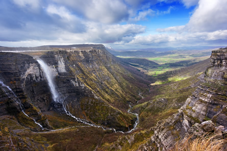 Vue de paysage pour des vacances de pêche