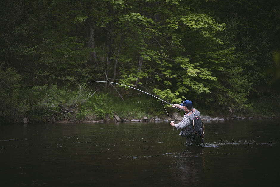 A man’s fly fishing afternoon