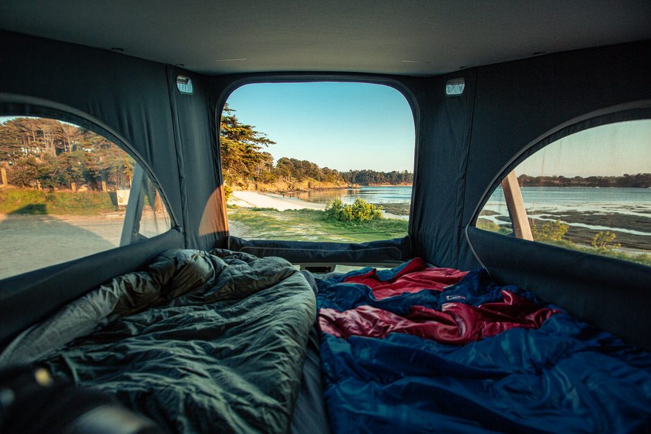 Campervan hire - View of the interior of a campervan