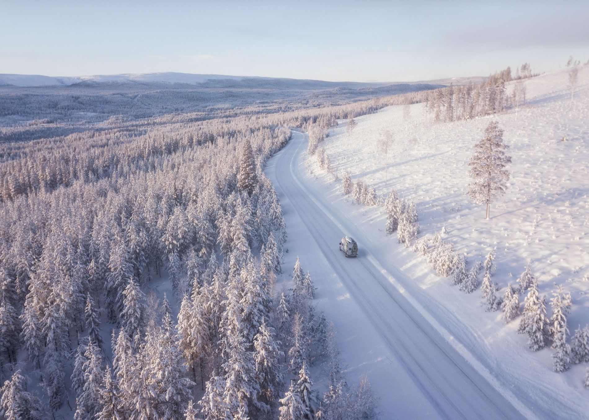 Au chaud en hiver, chauffage sans cheminée pour camion aménagé