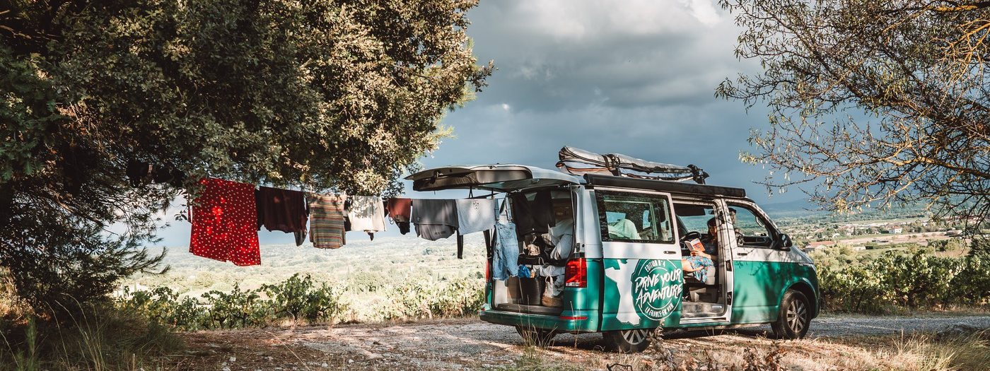 Provence-Alpes-Côte d'Azur in a van