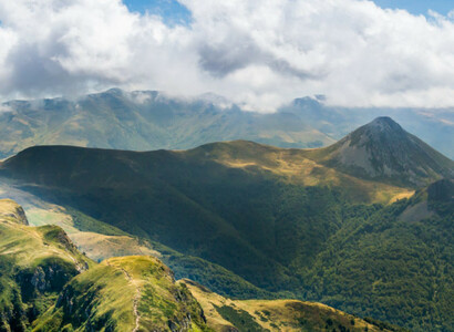 Ausflug im Kastenwagen in der Auvergne