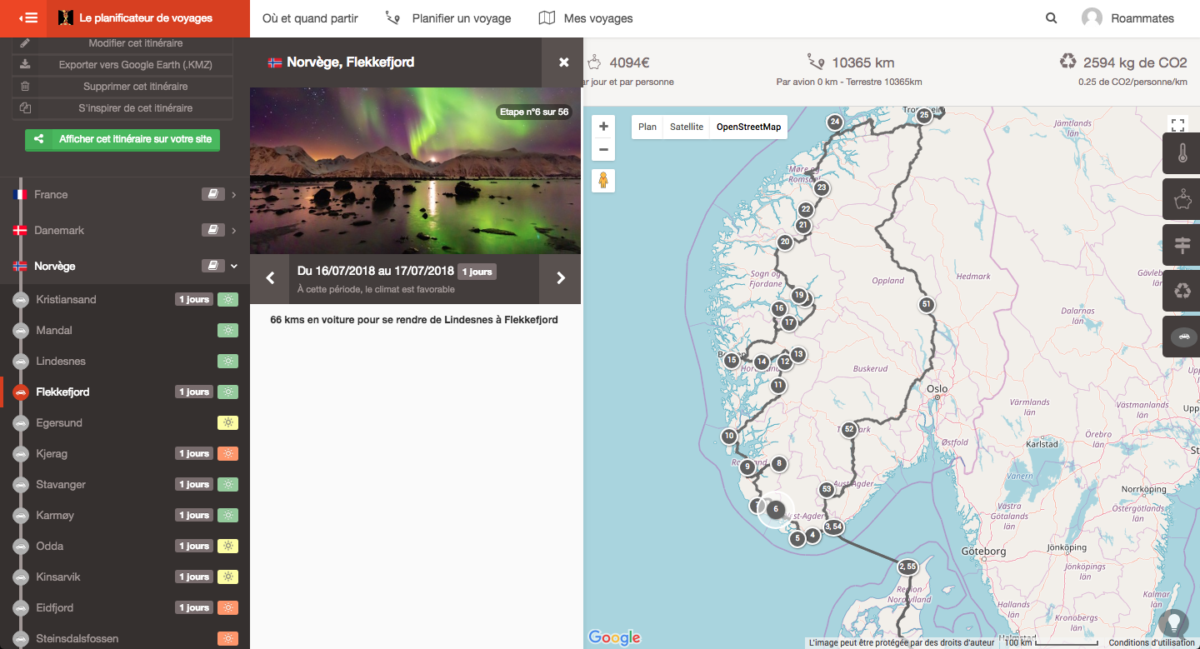 Road trip itinerary in Norway in a campervan hire