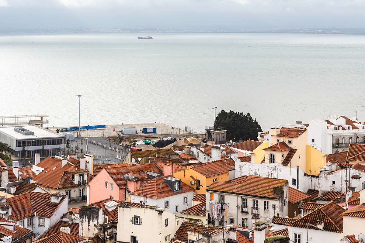 Panorama des hauteurs de Lisbonne