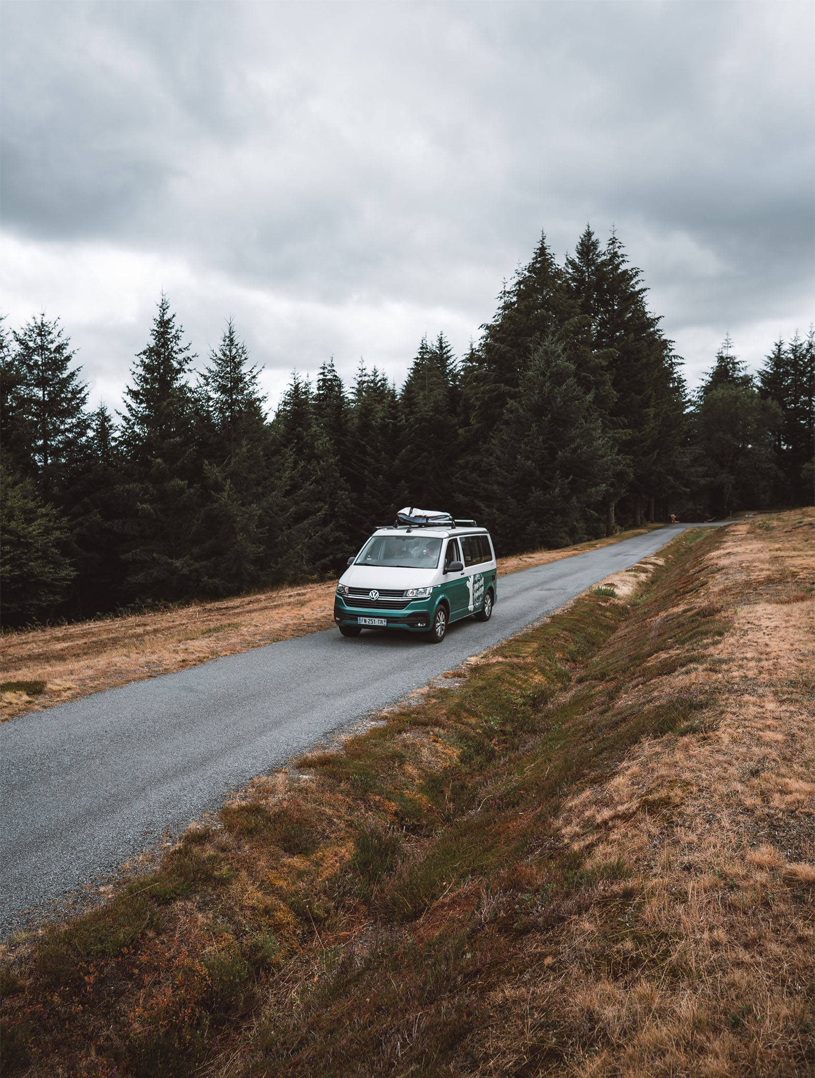 Fourgon aménagé sur les routes de France 