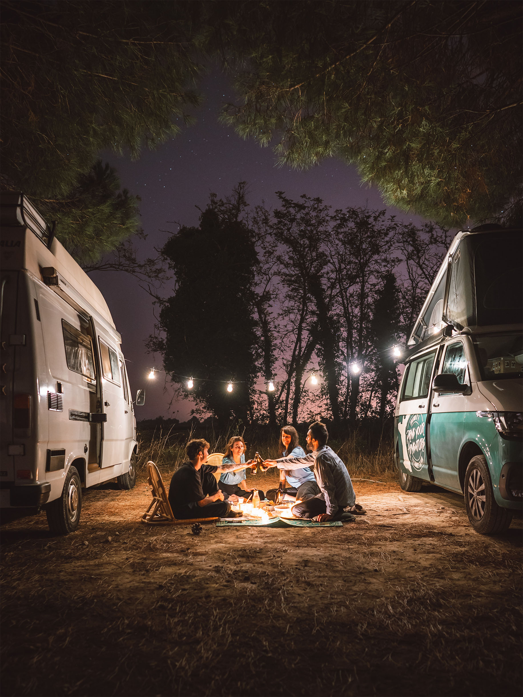 Roadtrip entre amis en van aménagé